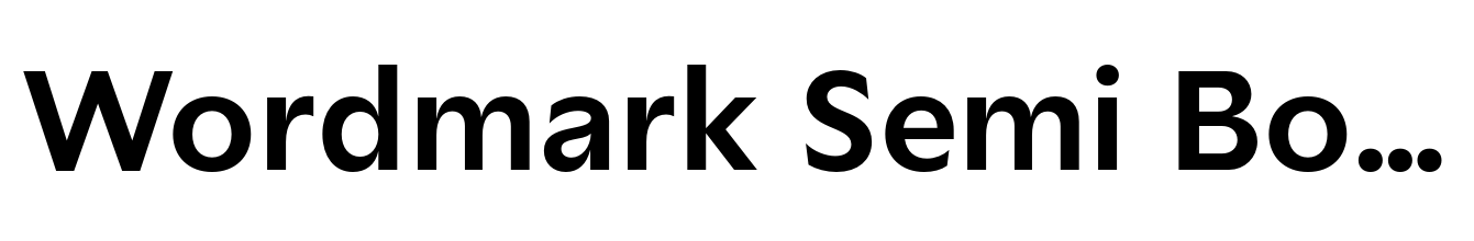 Wordmark Semi Bold
